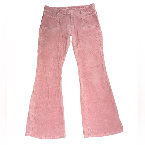 Limelight Pants - Limelight Low Rise Pink Corduroy Pants